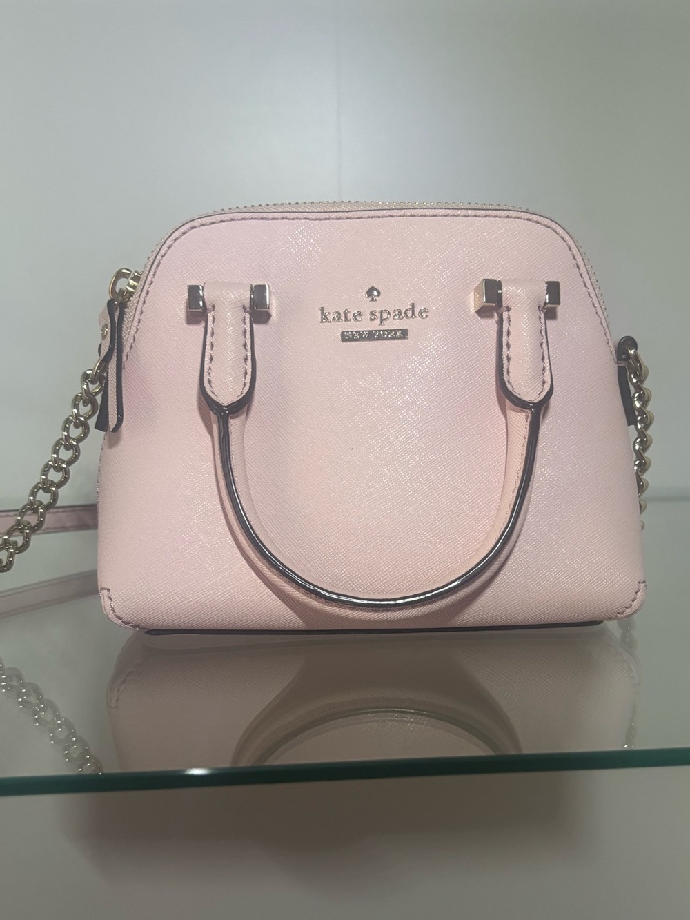 Kate Spade Mini Crossbody Purse – Light Pink